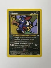 Sneasel 24/64 Neo Revelation Rare Vintage Pokemon Card TCG
