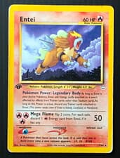 Entei 17/64 First Edition Pokemon Neo Revelation Non-Holo Rare English