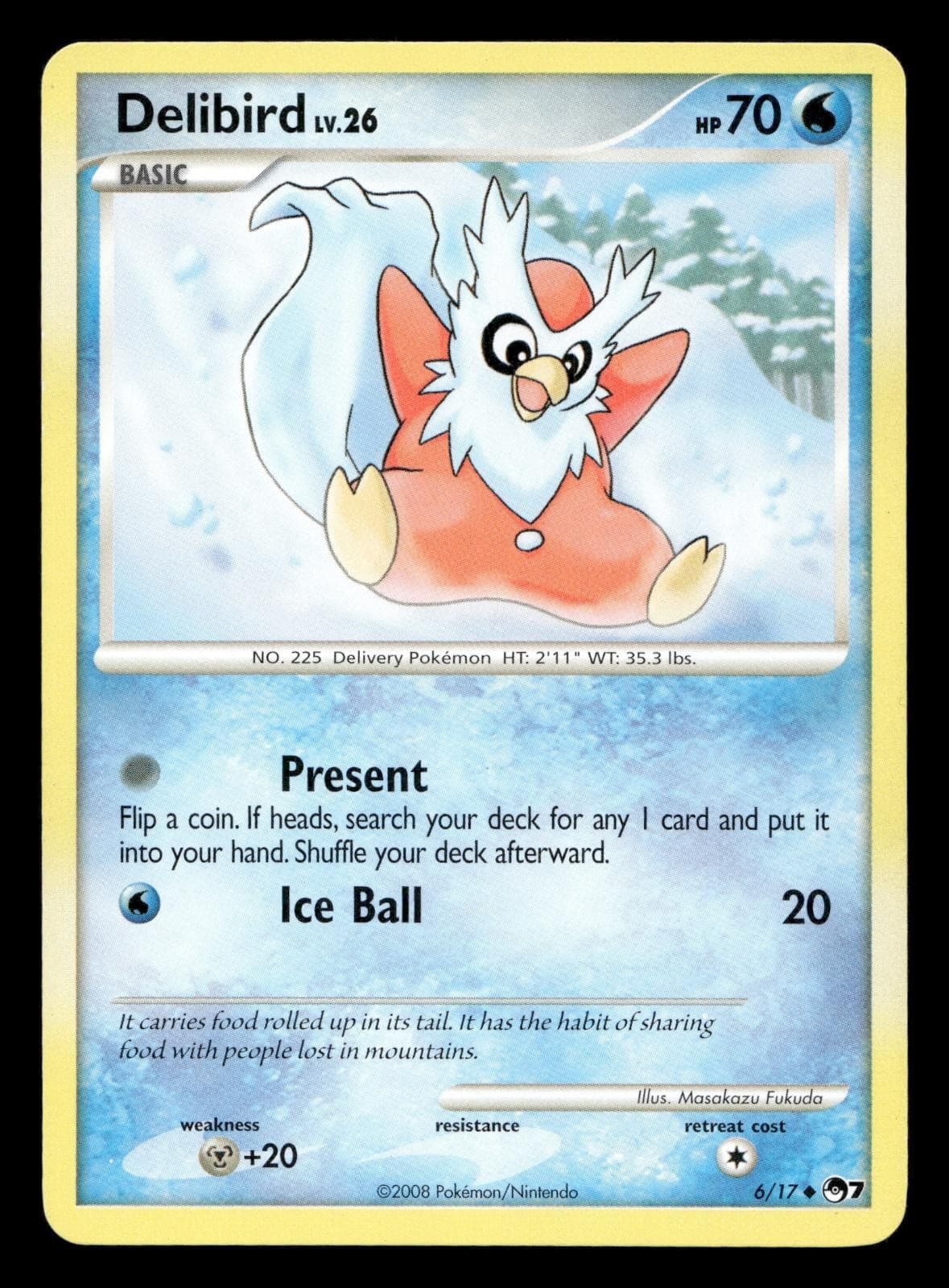 Delibird 6/17 POP Series 7 Pokemon LP
