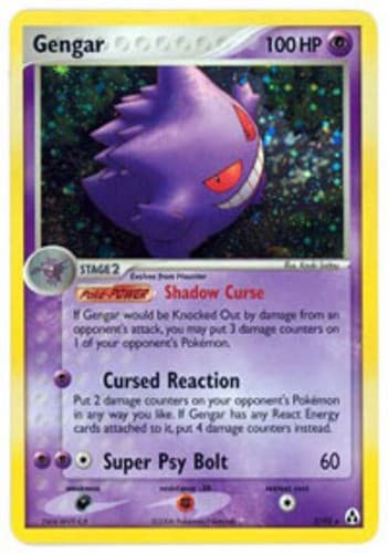 Gengar - 5/92 - Holo Rare LP, English Pokemon EX Legend Maker