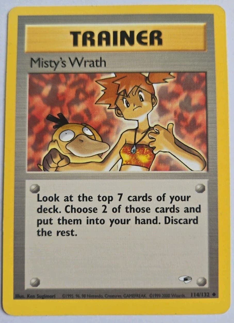 Pokémon Misty's Wrath 114/132 Gym Heroes Regular Vintage WOTC 