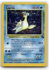 Lapras (10) #10/62 (Unlimited Holo) (MP) Fossil FO Pokemon