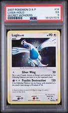 2007 POKEMON DIAMOND & PEARL SECRET WONDERS #14 LUGIA-HOLO PSA 5