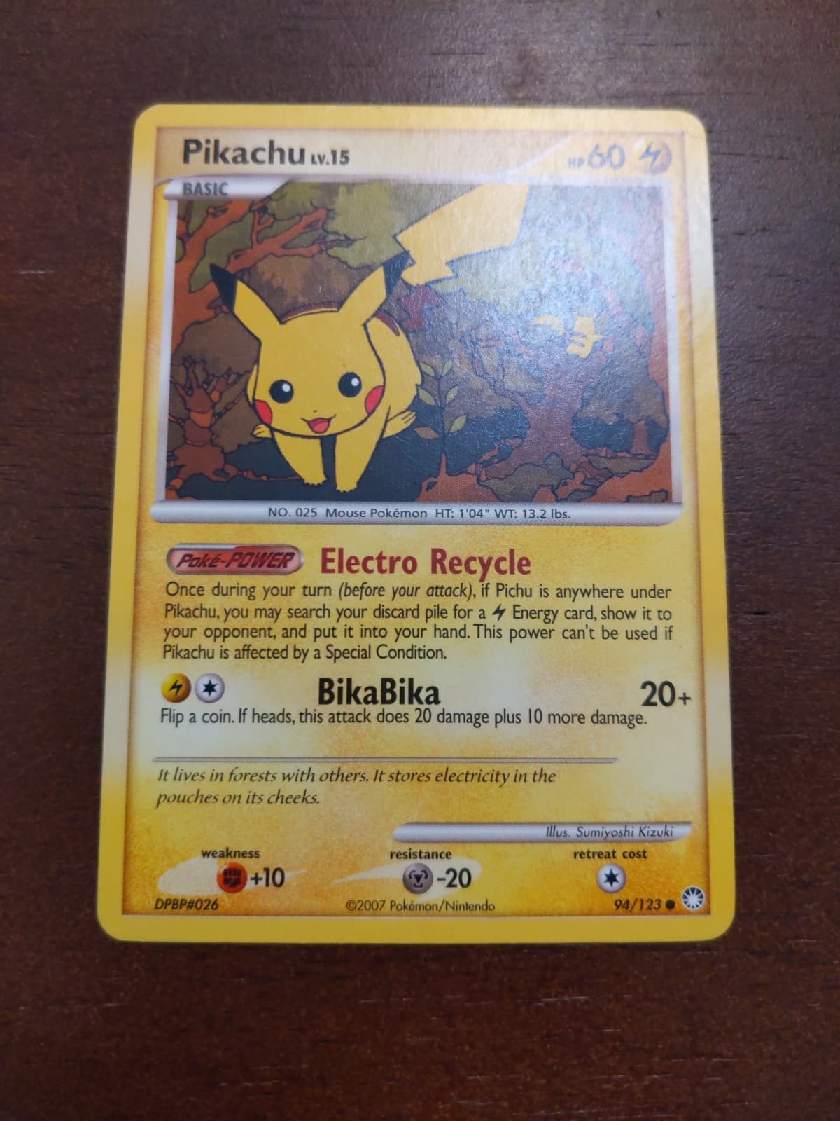 Pikachu 94/123 - Mysterious Treasures - Non-Holo Regular