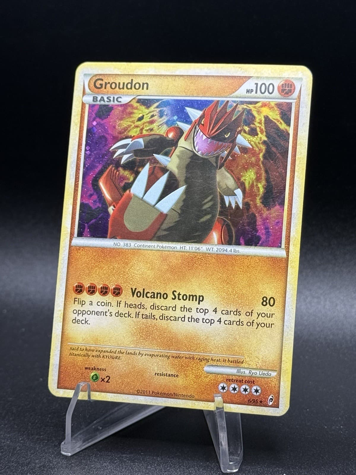 Pokemon Groudon 6/95 Call of Legends Holo