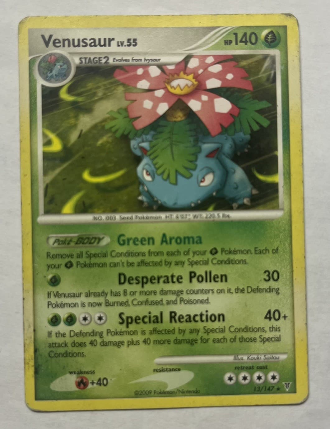 Venusaur - 13/147 - Pokemon Supreme Victors Non-Holo Card NM