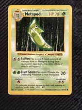 Pokemon Card TCG Metapod Base Set (Shadowless) 54/102 Common