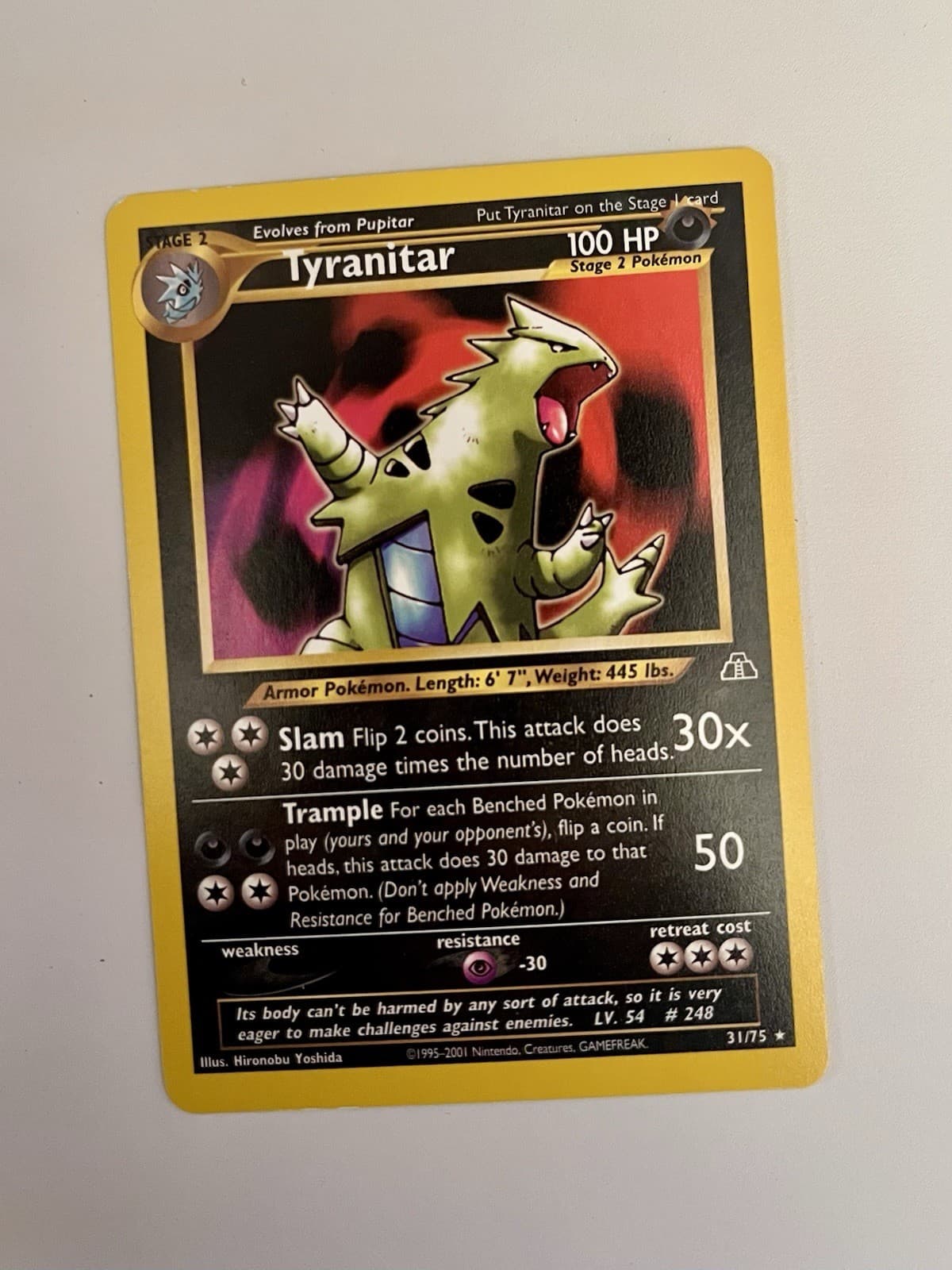 Tyranitar Neo Discovery Non-Holo Card 31/75