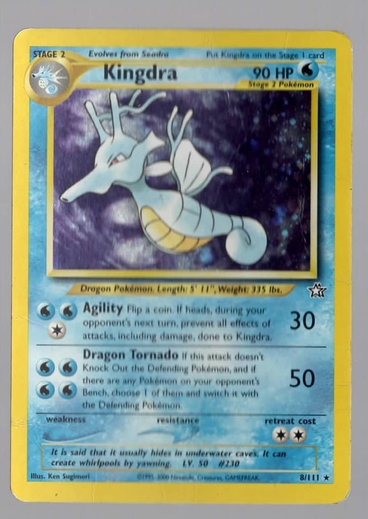 Pokémon TCG Kingdra Neo Genesis holo!