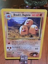 Pokémon 2000 Gym Challenge Brock's Dugtrio Card 22/132 Unlimited MP