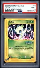 2002 POKEMON LEAGUE PROMO BLACK STAR #50 CELEBI PSA 9