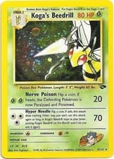 Pokemon Koga's Beedrill 9/132 009/132 Holofoil MP Gym Challenge Holo Rare