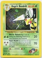 Koga's Beedrill Holo Rare Gym Challenge G2 Grass Unlimited Holo 009/132 2000 NM