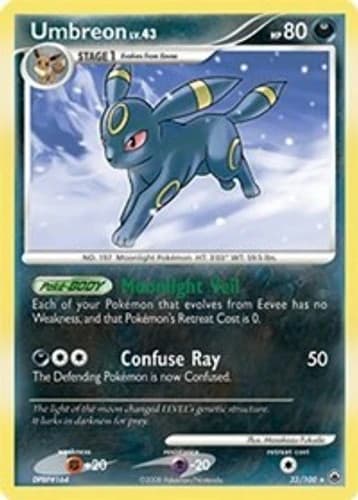 Umbreon (#32/100) - Reverse Holofoil DP - Majestic Dawn HP Pokemon