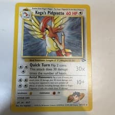 Koga's Pidgeotto #27/132 Gym Challenge Regular Rare Eng 60HP Stage 1 Unlimited