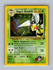 Koga's Beedrill 9/132 Rare Gym Challenge Pokemon Unlimited Holo HP