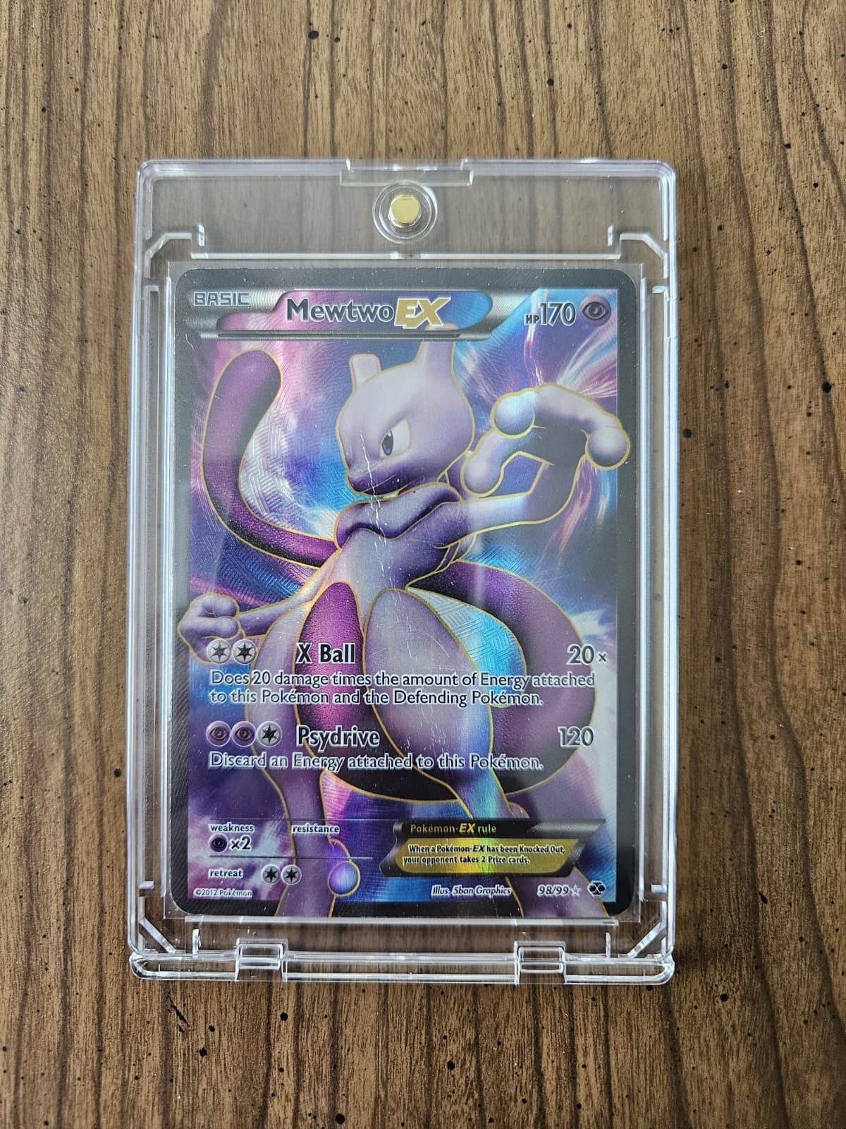 Mewtwo EX (98 Full Art) 98/99 Next Destinies Holo HP
