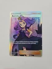 Pokémon TCG  Acerola Full Art Holo Ultra Rare SM Burning Shadows 142/147