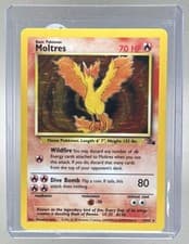Moltres 1999 Pokemon Fossil #12 Holo A1