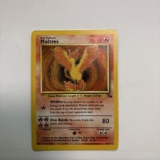 Moltres 12/62 Holo Rare Fossil Pokemon Unlimited Holo NM (US SELLER)
