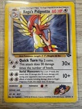 Koga's Pidgeotto 27/132 Rare Gym Challenge Pokemon Unlimited Heavily Played