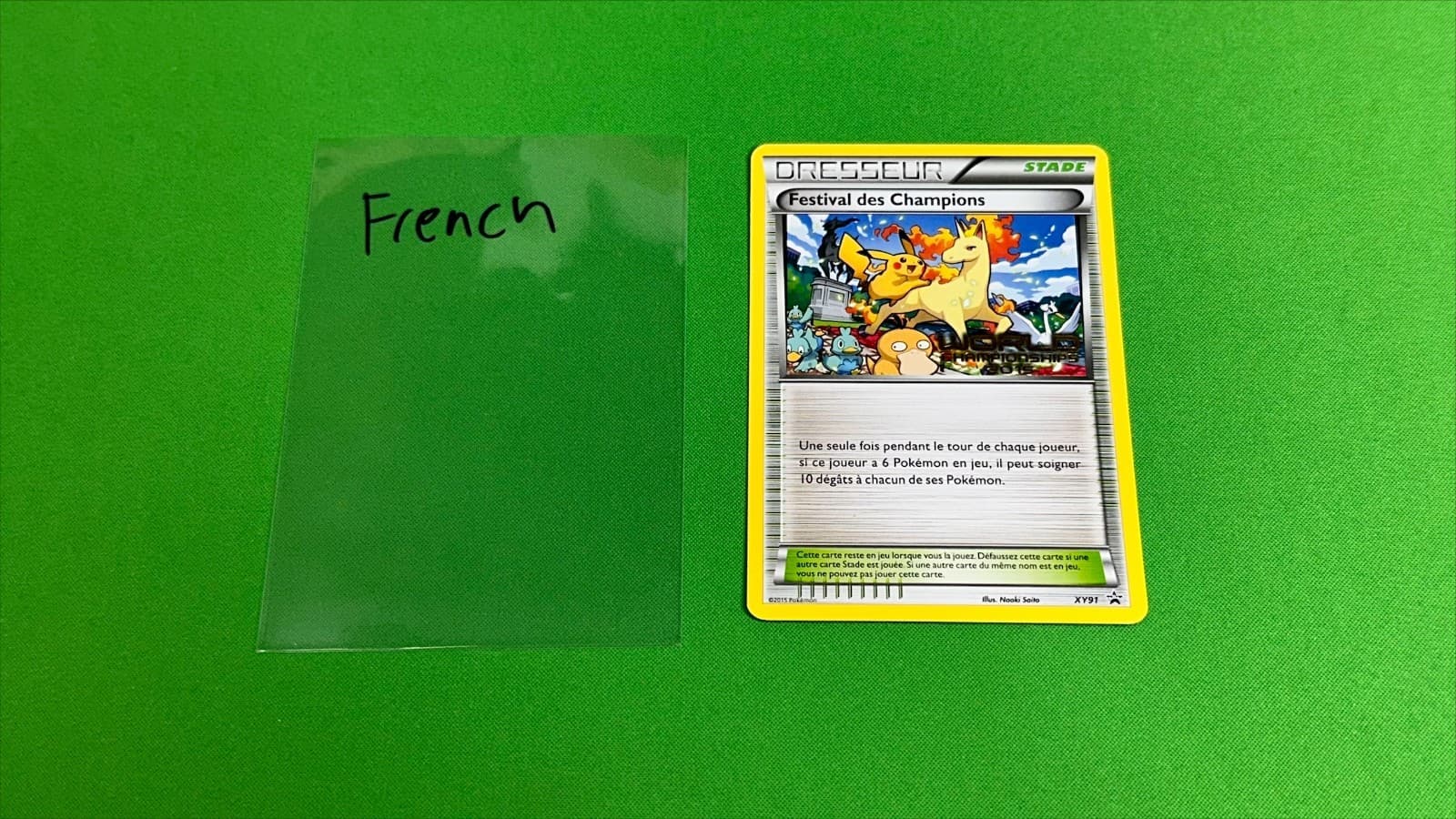 2015 Pokemon FRENCH World Championships Festival des Champions XY91 NM