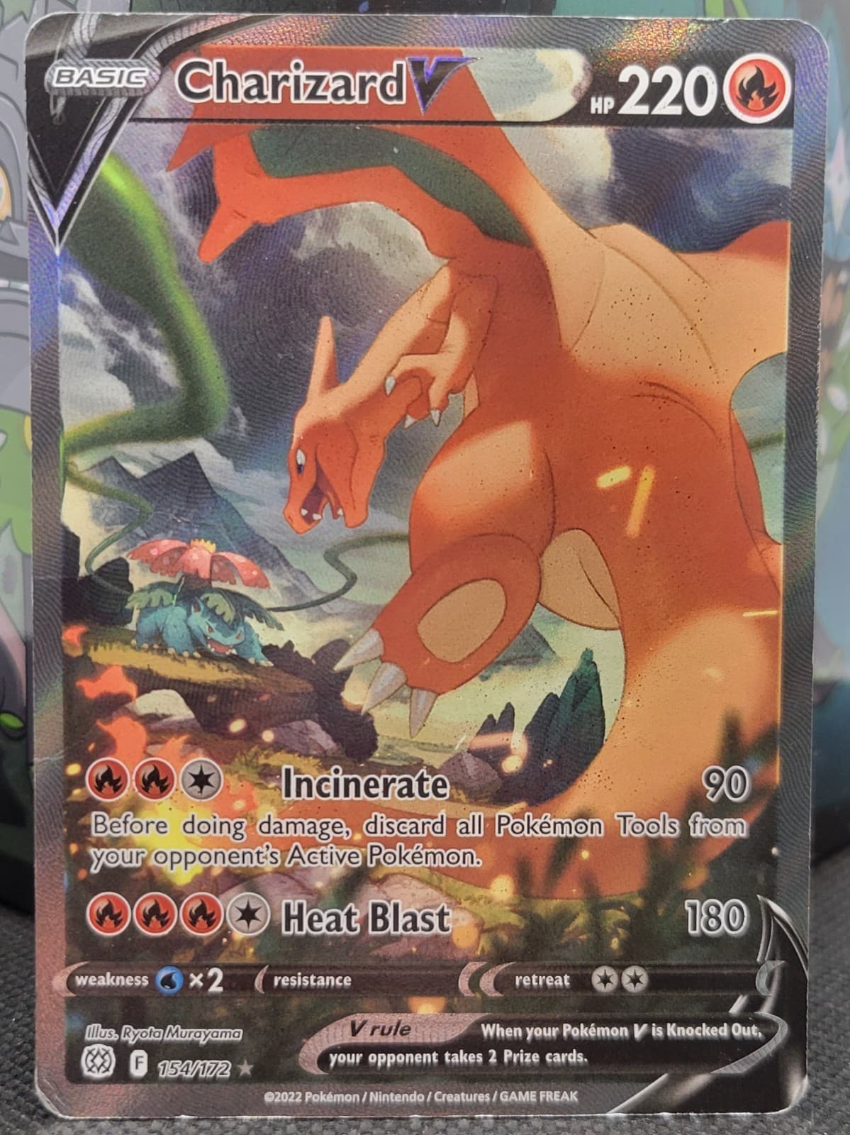 Charizard V (Alternate Full Art) 154/172 Swsh09: Brilliant Stars Holo