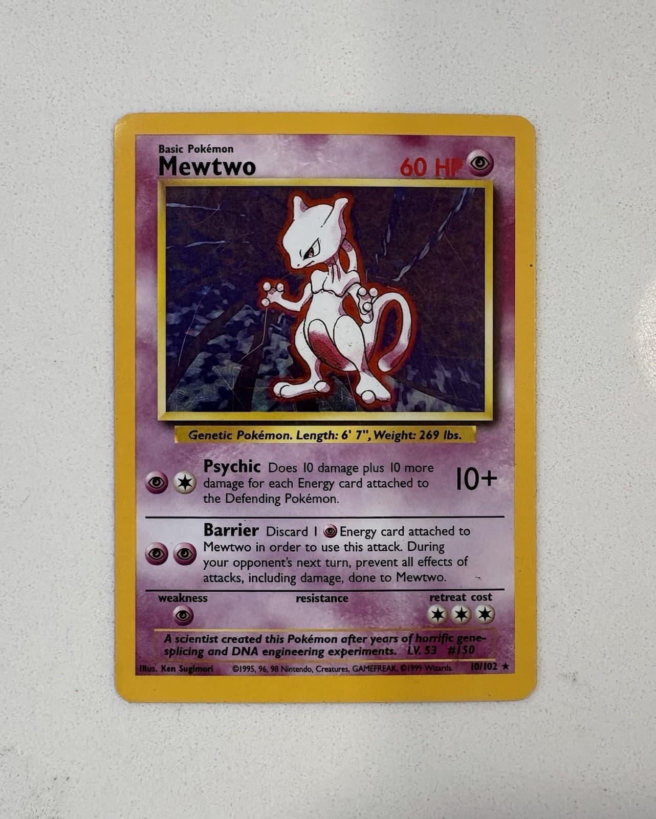 Mewtwo 010/130 Base Set 2 Holo Pokémon 1999