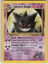 Pokemon TCG Sabrina's Gengar Rare Gym Challenge 029/132