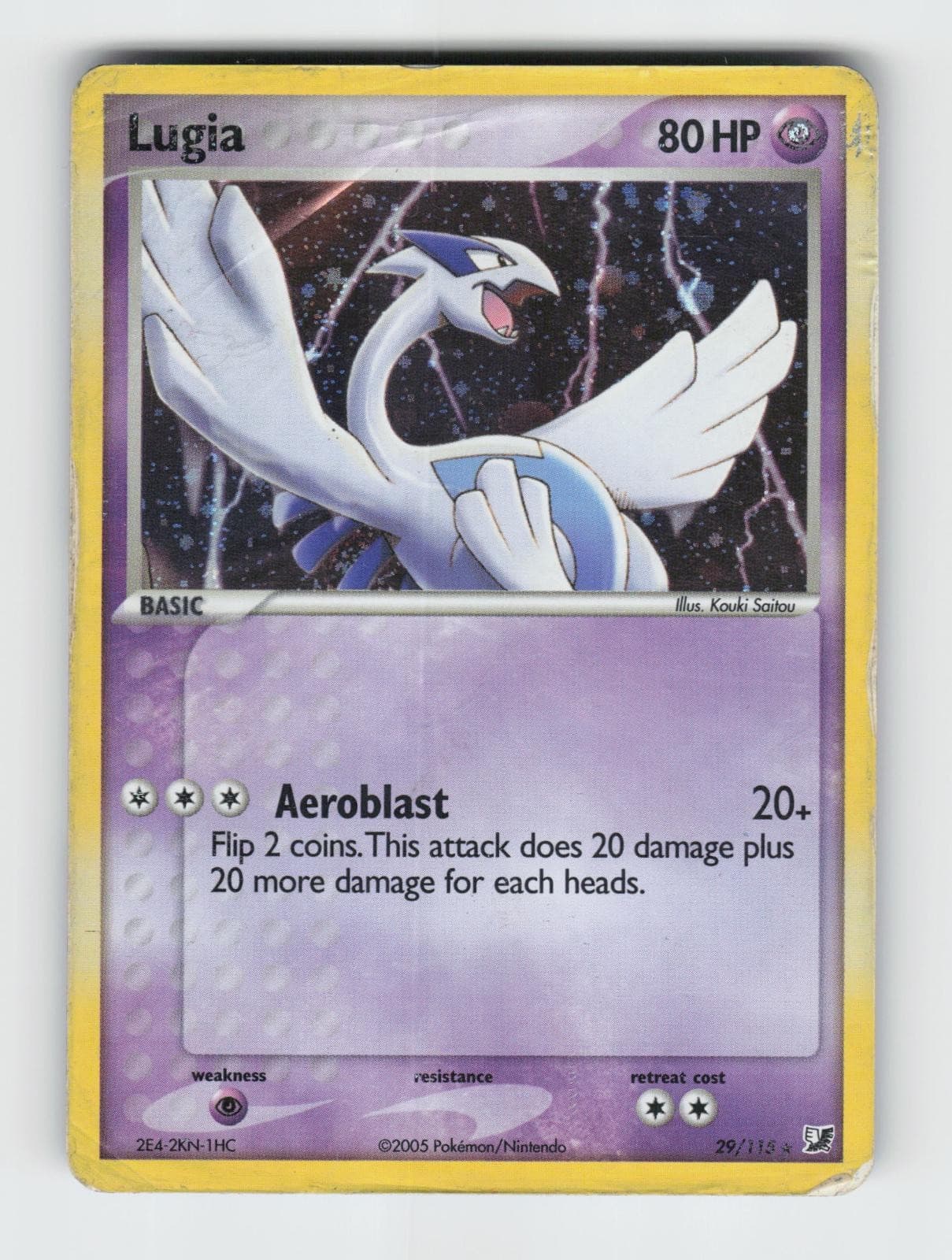 Lugia (EX Unseen Forces) 29/115 Holo Rare Deck Exclusives Pokemon HP Saitou
