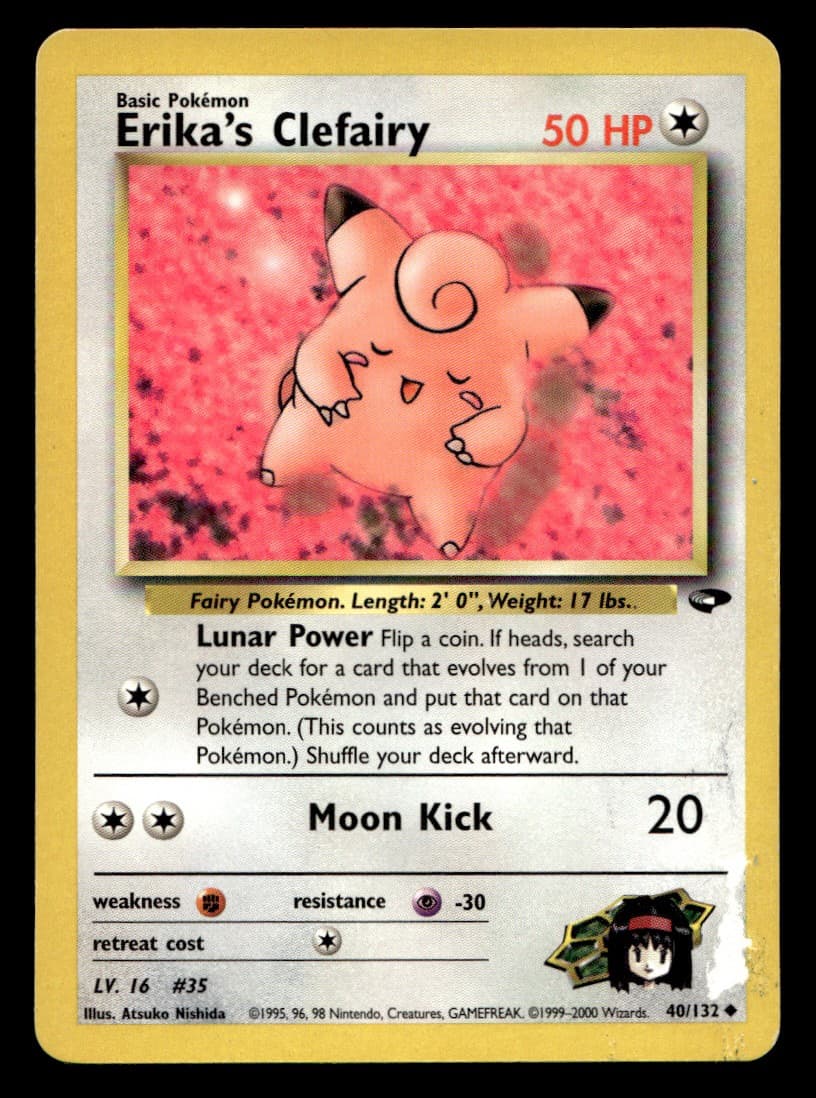 Gym Challenge Erika's Clefairy #40/132 Pokémon TCG Single Card
