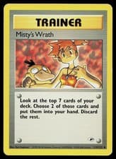 Misty's Wrath 114/132 Uncommon Gym Heroes Pokemon Moderately Played