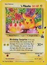 ______'s Pikachu Promo Pikachu World Collection Promos 24 NM