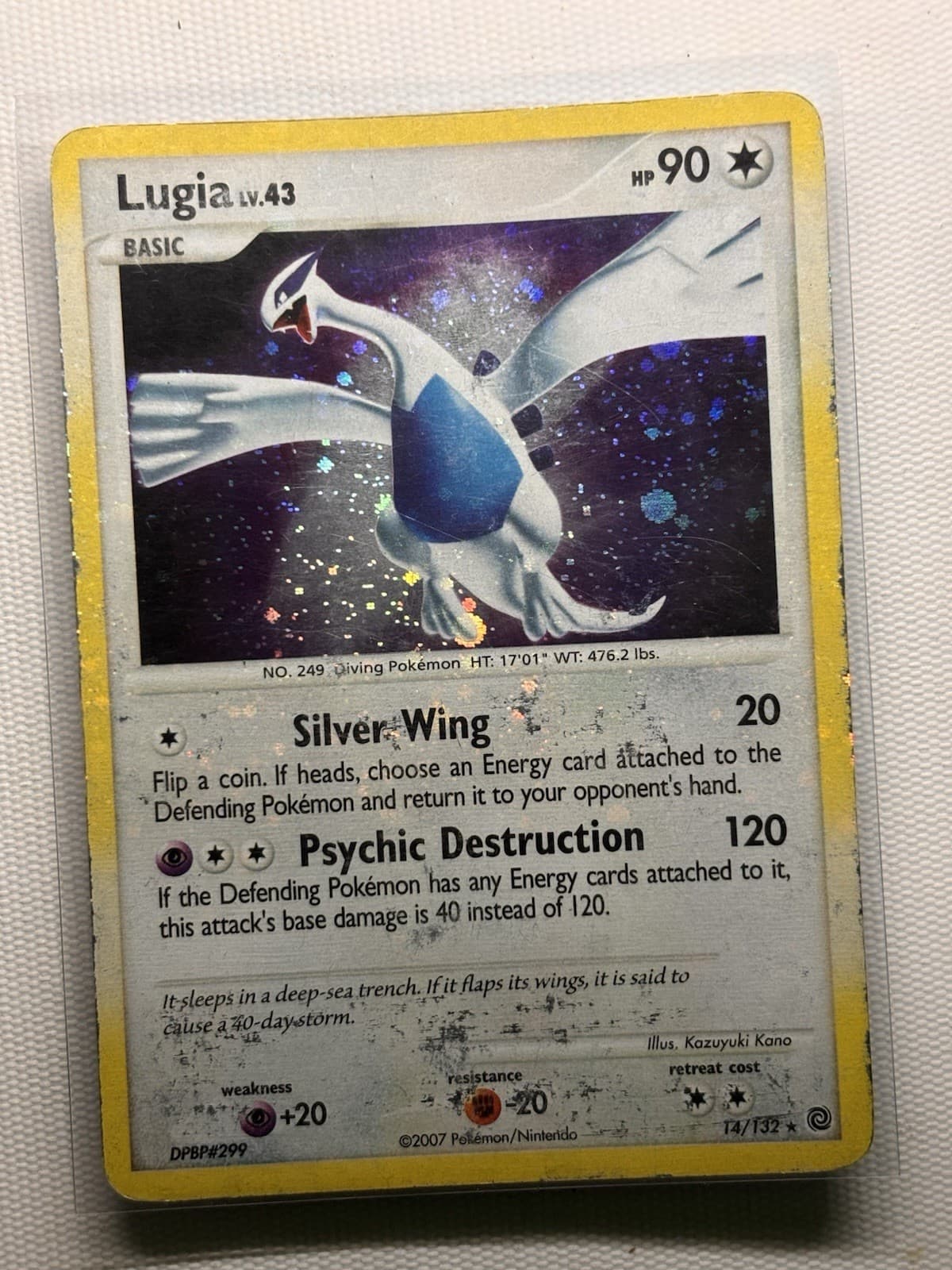 Pokémon TCG Lugia Holo Rare Holo SUPER Strong holobleed Secret Wonders 14/132 🔥