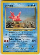 Pokemon TCG Corsola Uncommon Neo Discovery 37/75