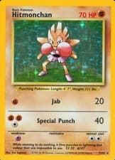 Hitmonchan Unlimited Holo Rare Base Set (Shadowless) 007/102 NM