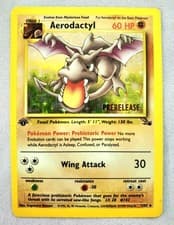 AERODACTYL Prerelease 1/62 WOTC PROMO HOLO Rare Pokemon 1st Edition Vtg 1999 A1