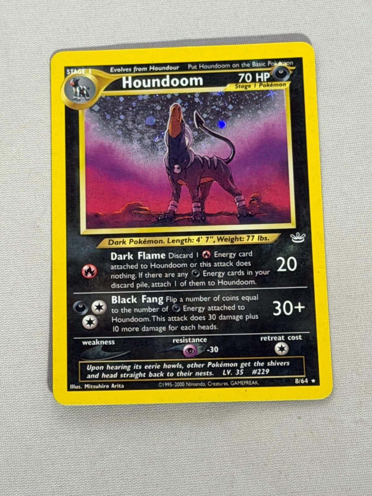 Pokemon Houndoom Neo Revelation 8/64