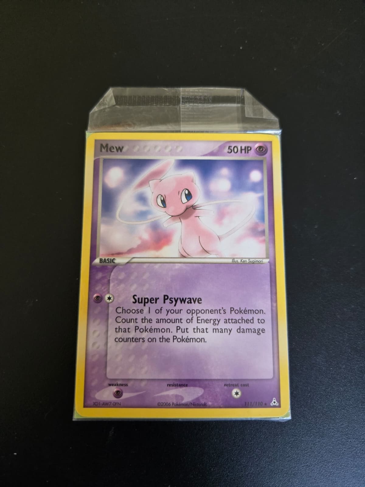 SEALED Mew 111/110 EX Holon Phantoms Non-Holo Secret Rare Pokémon Card TCG