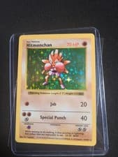 Pokémon TCG Hitmonchan Base Set 7/102 Holo Shadowless Holo Rare