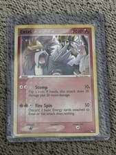 Pokemon TCG Entei 1/17 POP Series 2 Holo Rare English Basic 70 HP 2006 - MP
