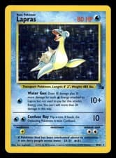 LAPRAS 10/62 RARE FOSSIL POKEMON UNLIMITED HOLO NM