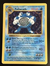 WOTC Pokemon Base Set Shadowless Poliwrath Holo Rare Pokémon TCG Card