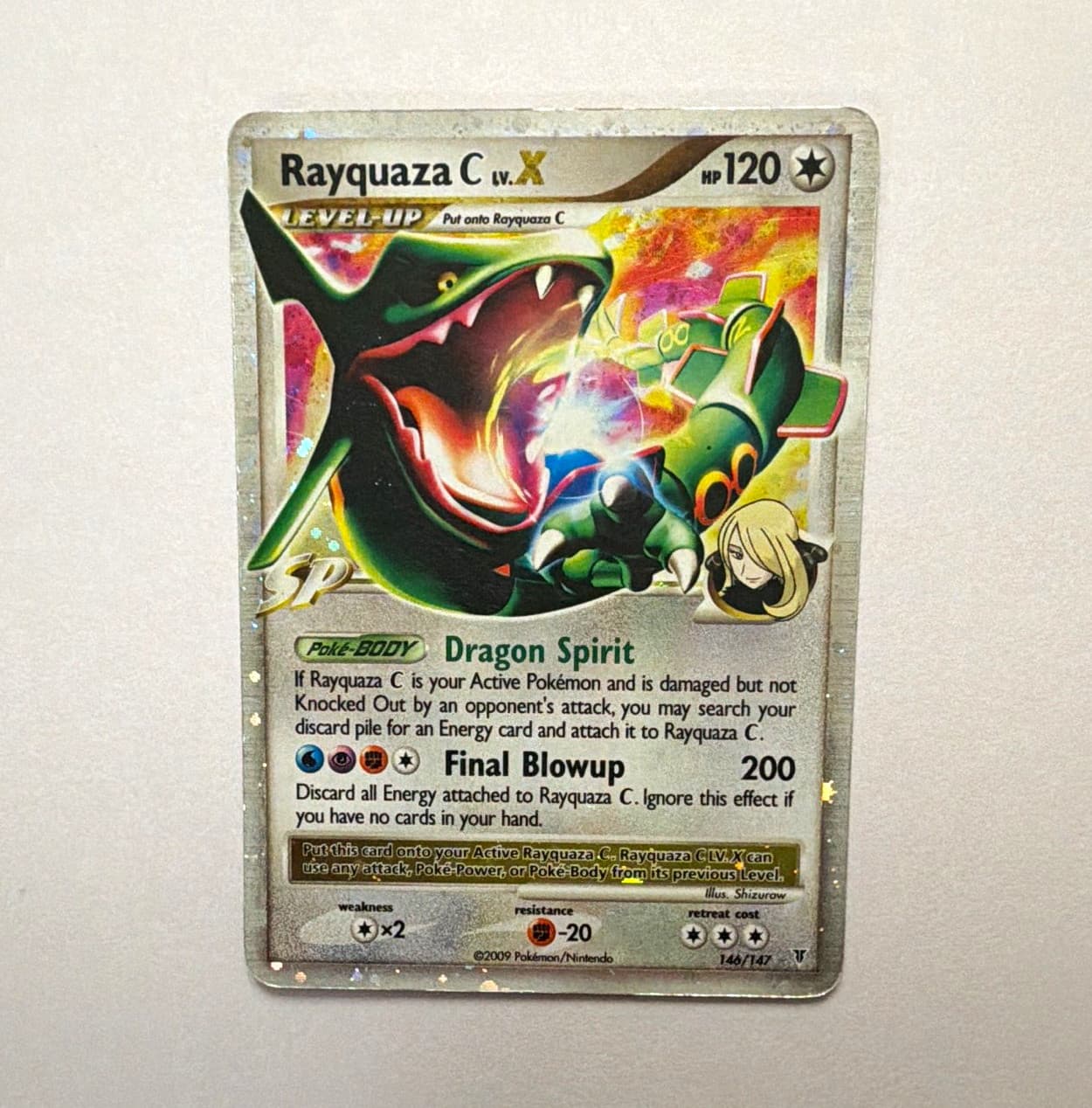 Rayquaza C Lv.X 146/147 Supreme Victors Ultra Rare Holo Eng 2009 HP120