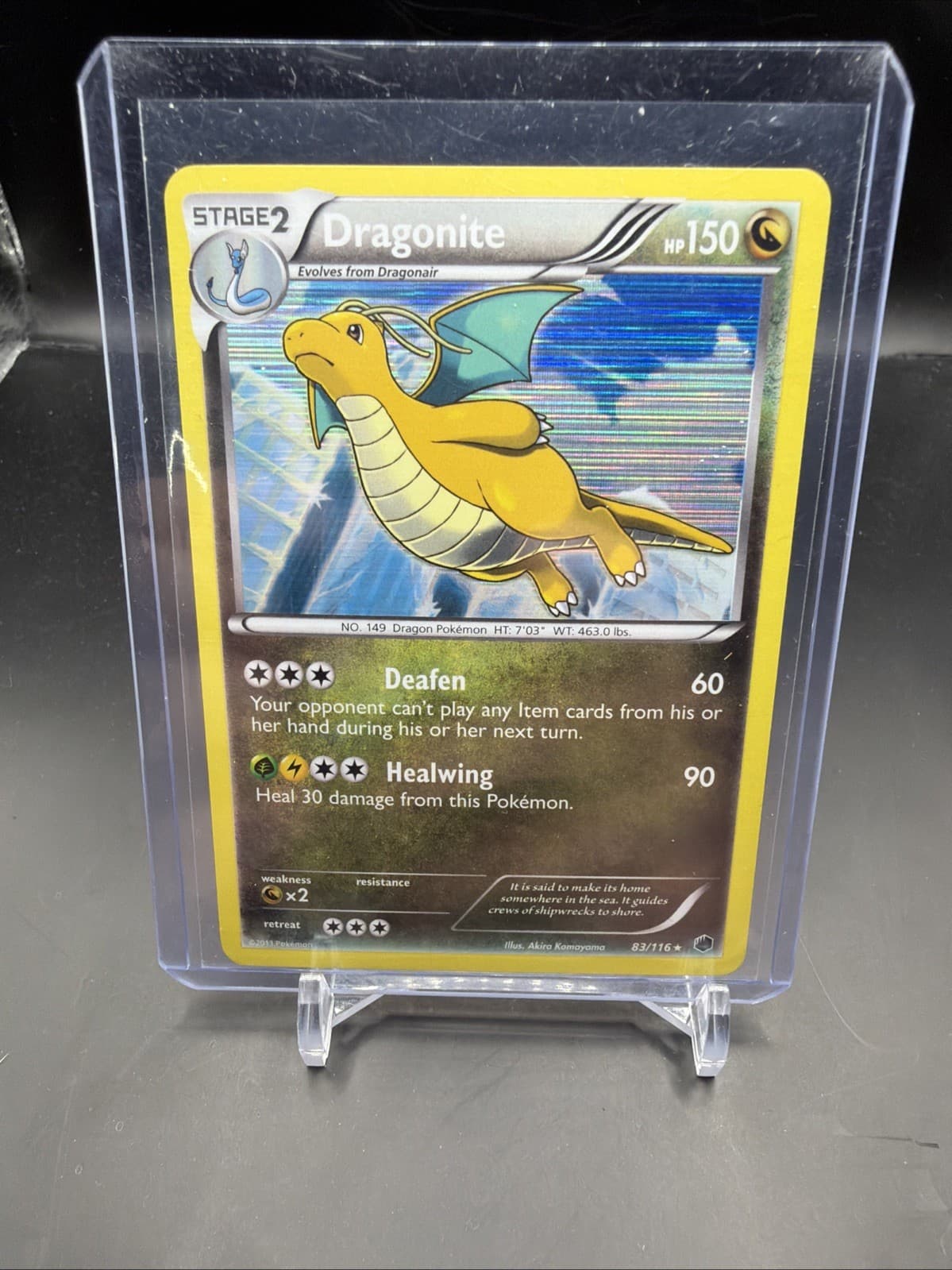 Pokemon TCG Dragonite 83/116 Plasma Freeze Holo Rare English