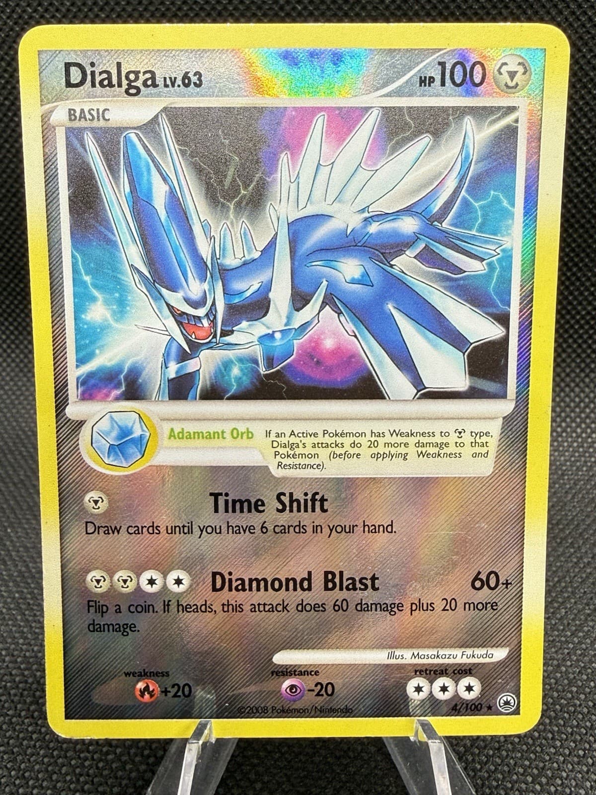 Dialga 4/100 Majestic Dawn Reverse Holo LP