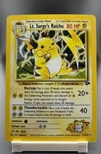 Lt. Surge's Raichu 11/132 Gym Challenge Holo