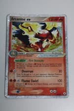Pokemon TCG Arcanine ex 83/92 Legend Maker Holo Heavy Play HP Damaged English