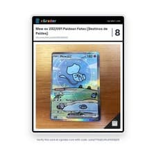 Mew EX 232/091 Bubble Card Pokemon TCG Brazilian Sv Paldean Fates Pack Fresh NM+