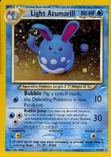 Pokemon Light Azumarill 13/105 013/105 Holofoil NM Neo Destiny Holo Rare